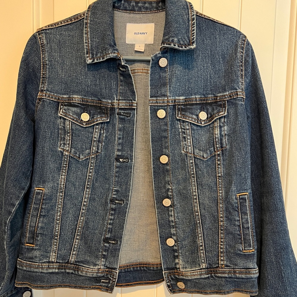 Old Navy short sleeve denim jacket size small